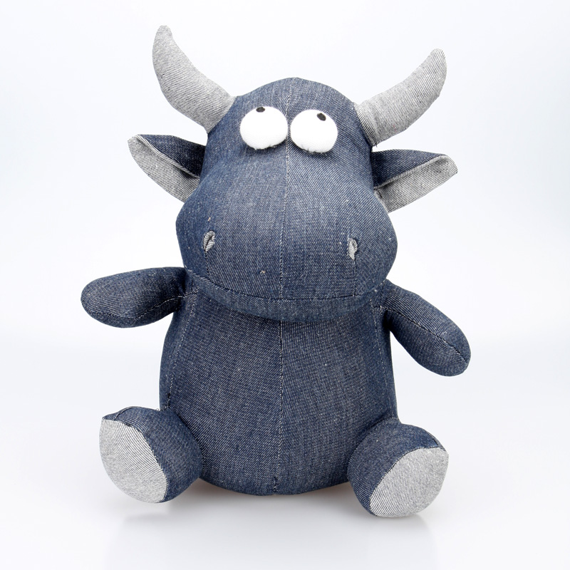 EP0001 Jean Stuffed Cow toy for home decoration