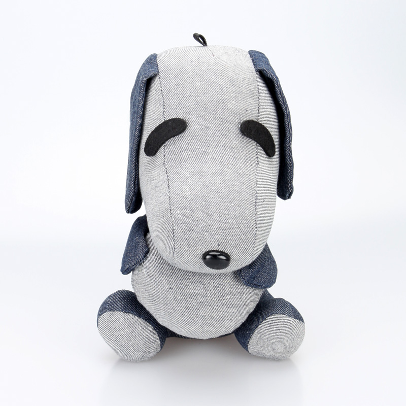 EP0012 9 "H Denim Stuffed Dog toy for home decoration