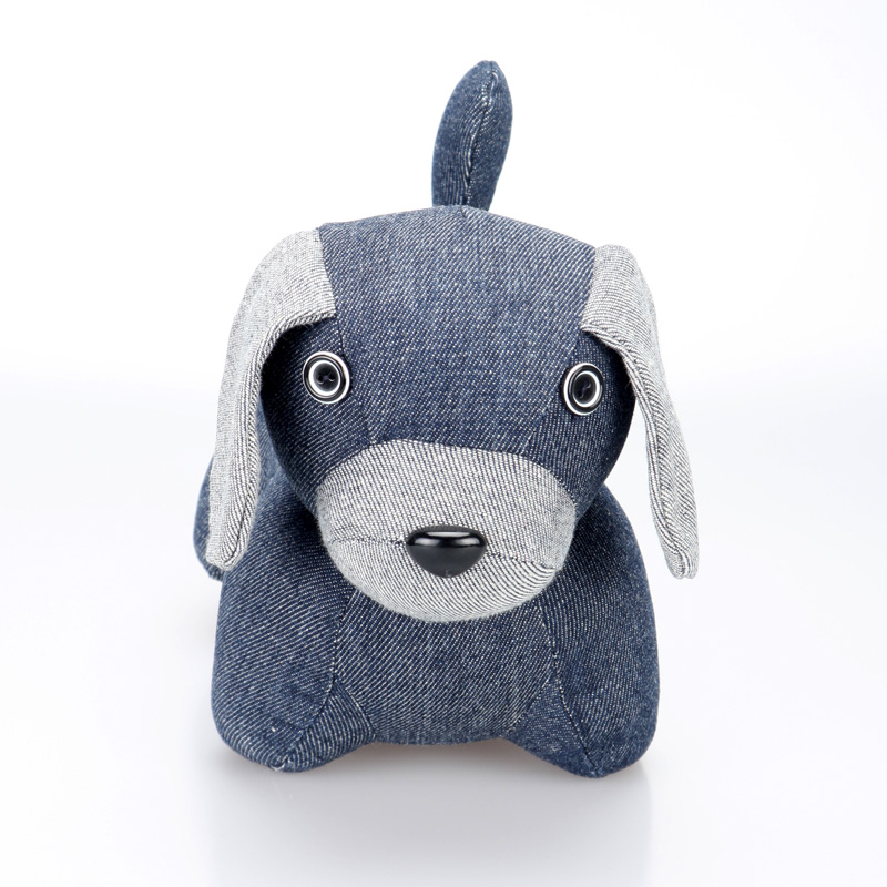 EP0005 Denim Stuffed dog toy for home decoration